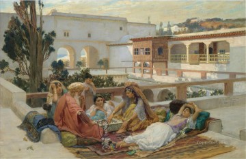 AN AFTERNOONS AMUSEMENT Frederick Arthur Bridgman Arab Oil Paintings